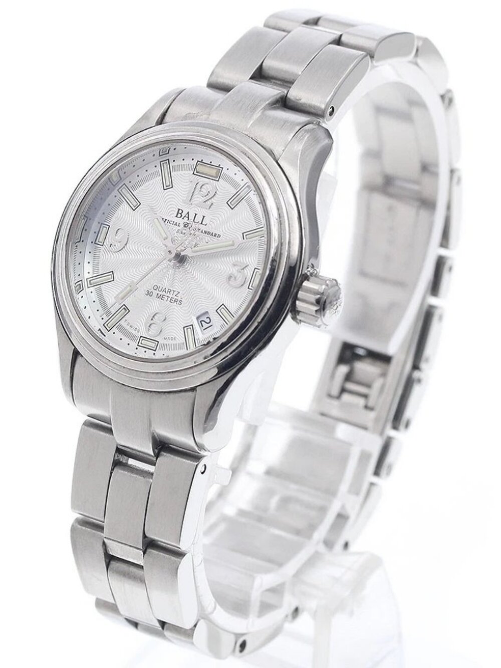 BALLWATCH Stokeman NL1025D-S-WH Date Silver Dial Quartz Ladies Watch_942517